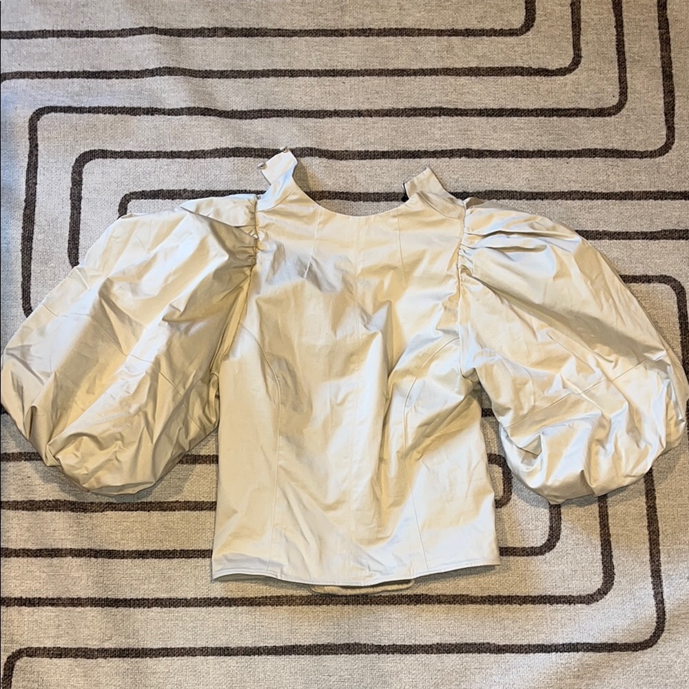 Banana Republic Cream Puff Sleeve Blouse